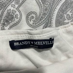 Brandy Melvilled white tube top